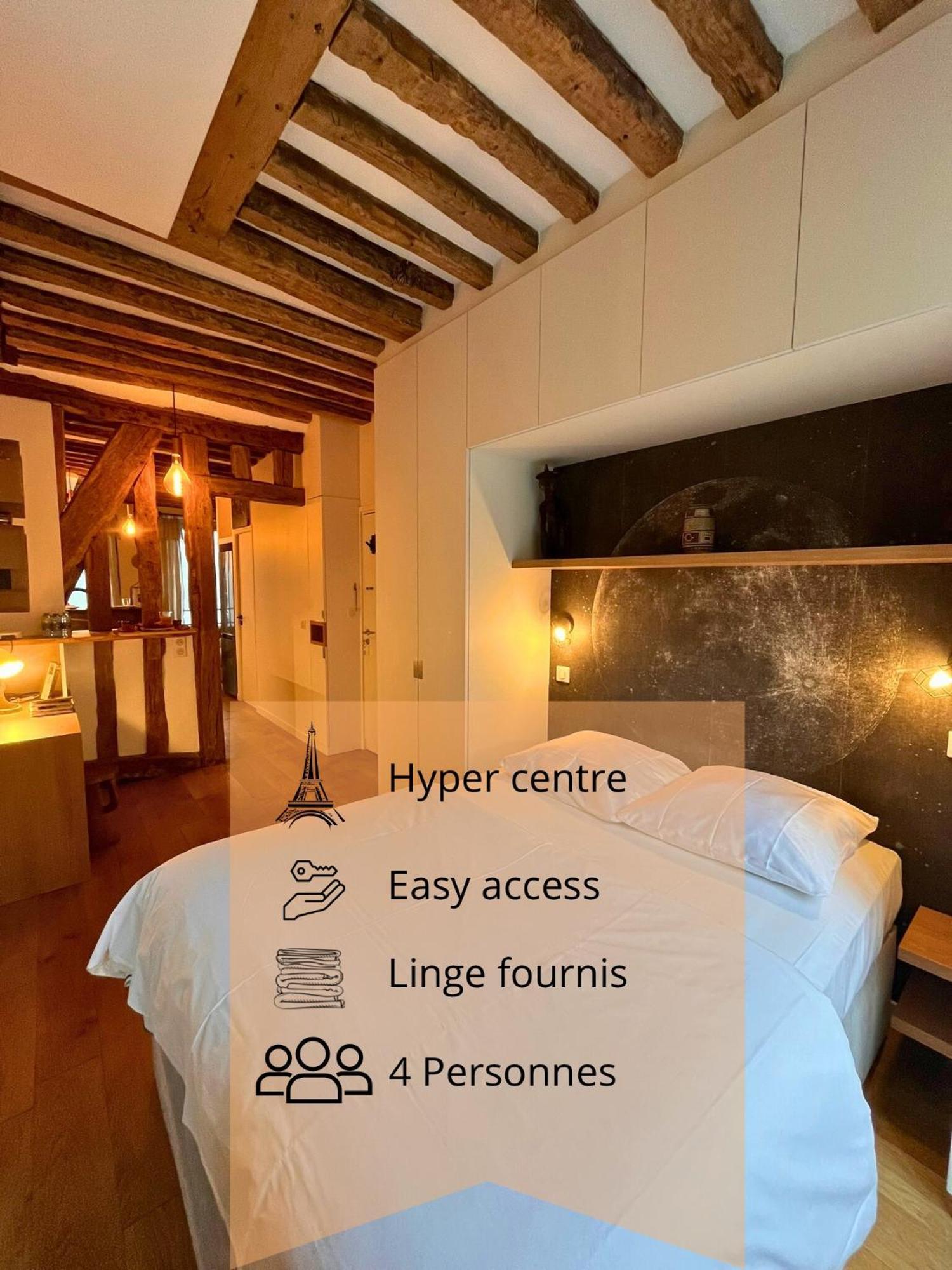 Appartement A Saint-Paul En Plein Coeur Du Marais 4 Pers 巴黎 外观 照片